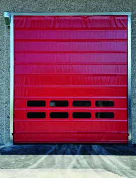 Porta rapida autoriparante ad avvolgimento