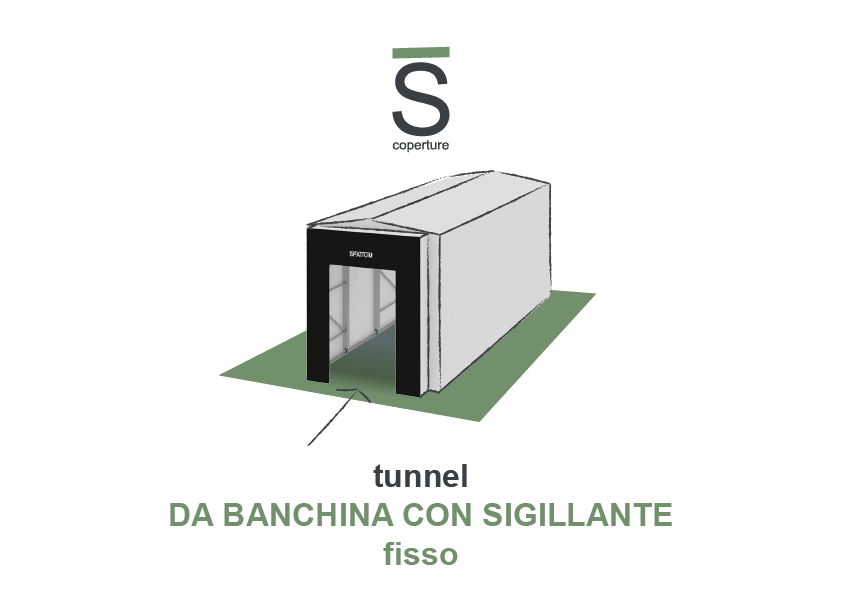 Tunnel da banchina fisso con sigillante